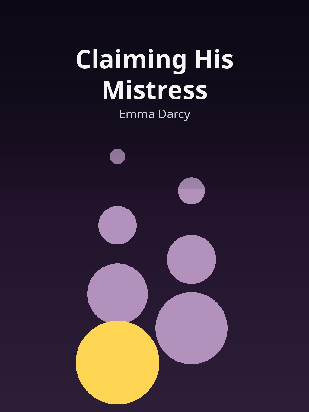 Claiming His Mistress by Emma Darcy book cover