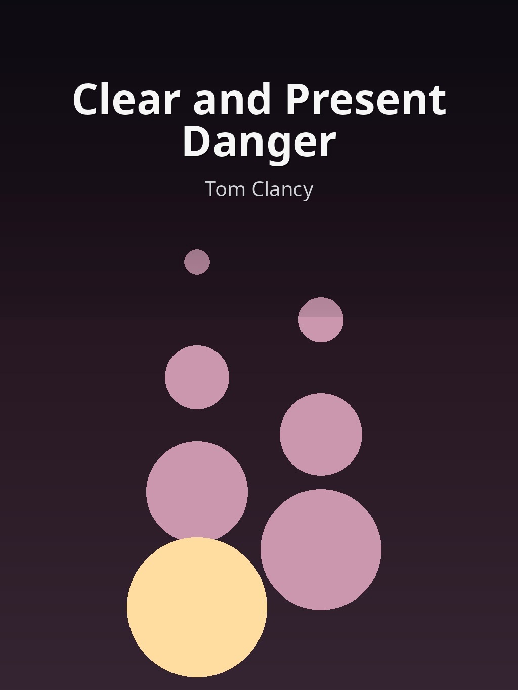 Clear and Present Danger by Tom Clancy book cover
