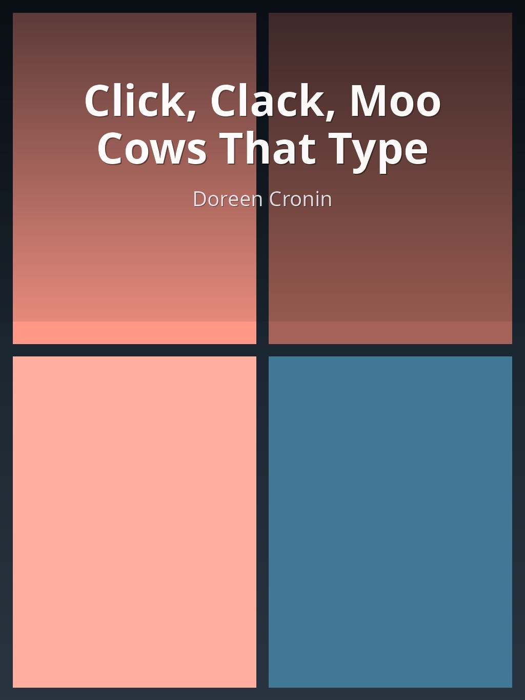 Click, Clack, Moo Cows That Type by Doreen Cronin book cover