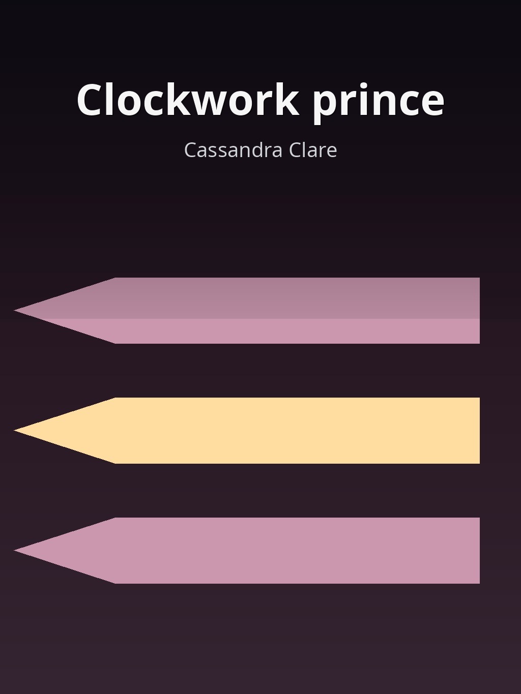 Clockwork prince by Cassandra Clare book cover