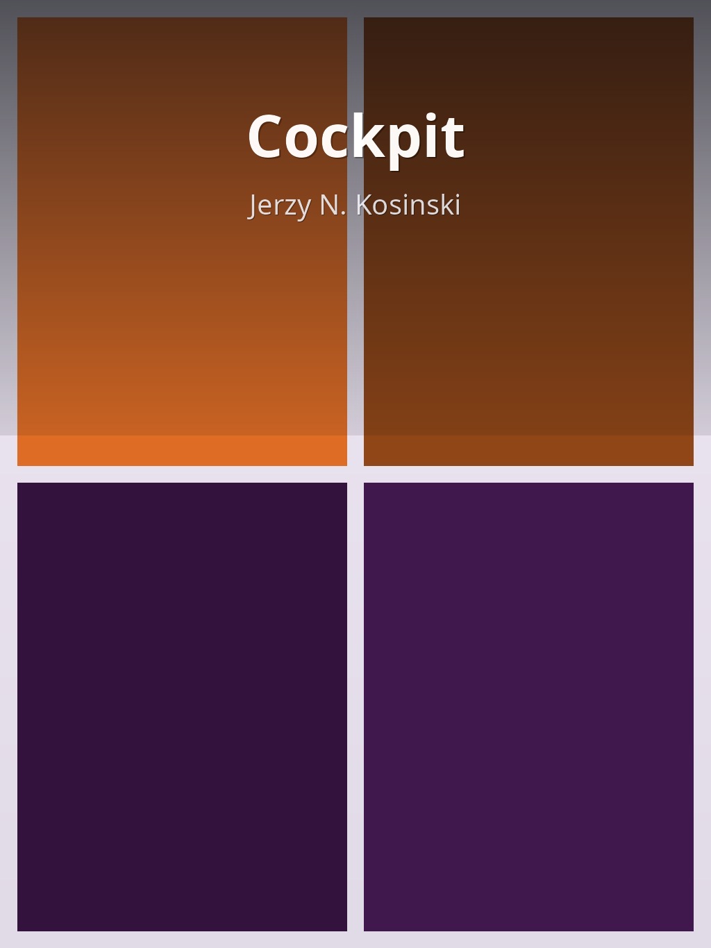Cockpit by Jerzy N. Kosinski book cover