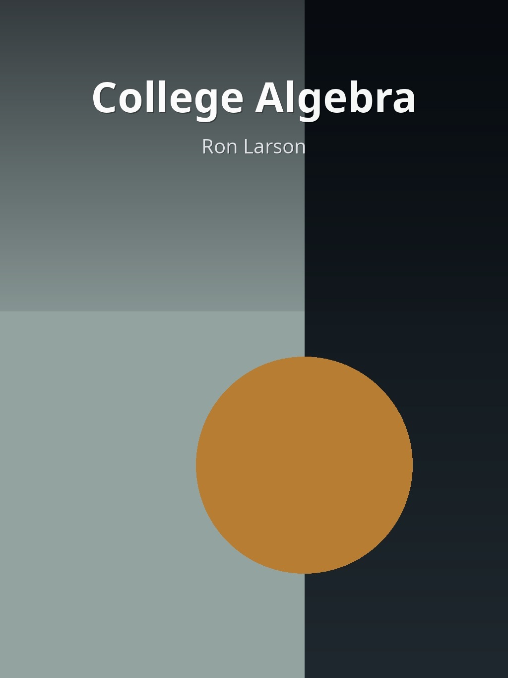 College Algebra by Ron Larson book cover
