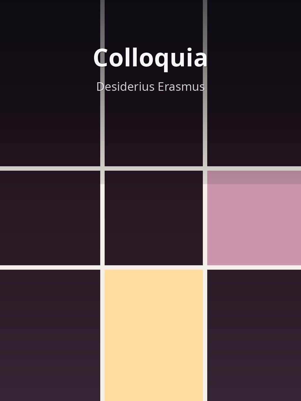 Colloquia by Desiderius Erasmus book cover