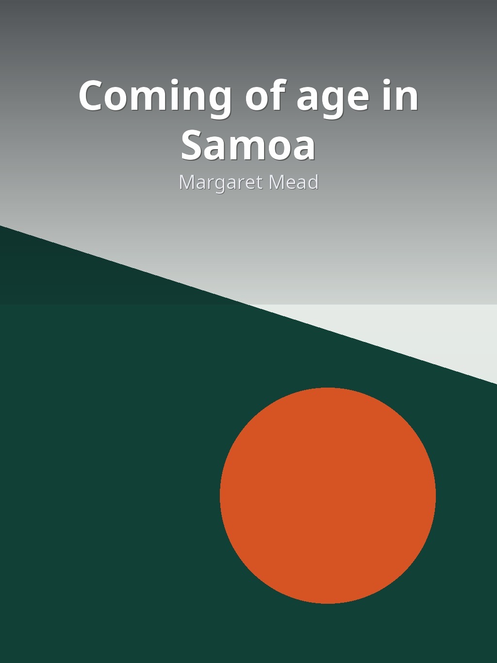 Coming of age in Samoa by Margaret Mead book cover