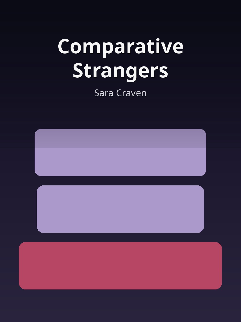 Comparative Strangers by Sara Craven book cover