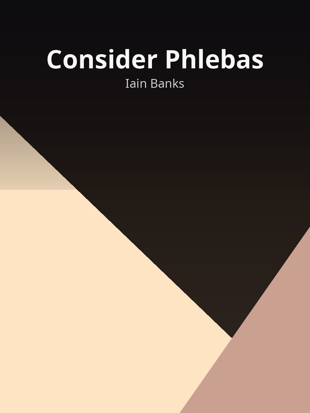 Consider Phlebas by Iain Banks book cover