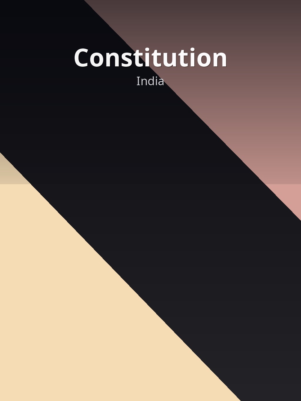 Constitution by India book cover