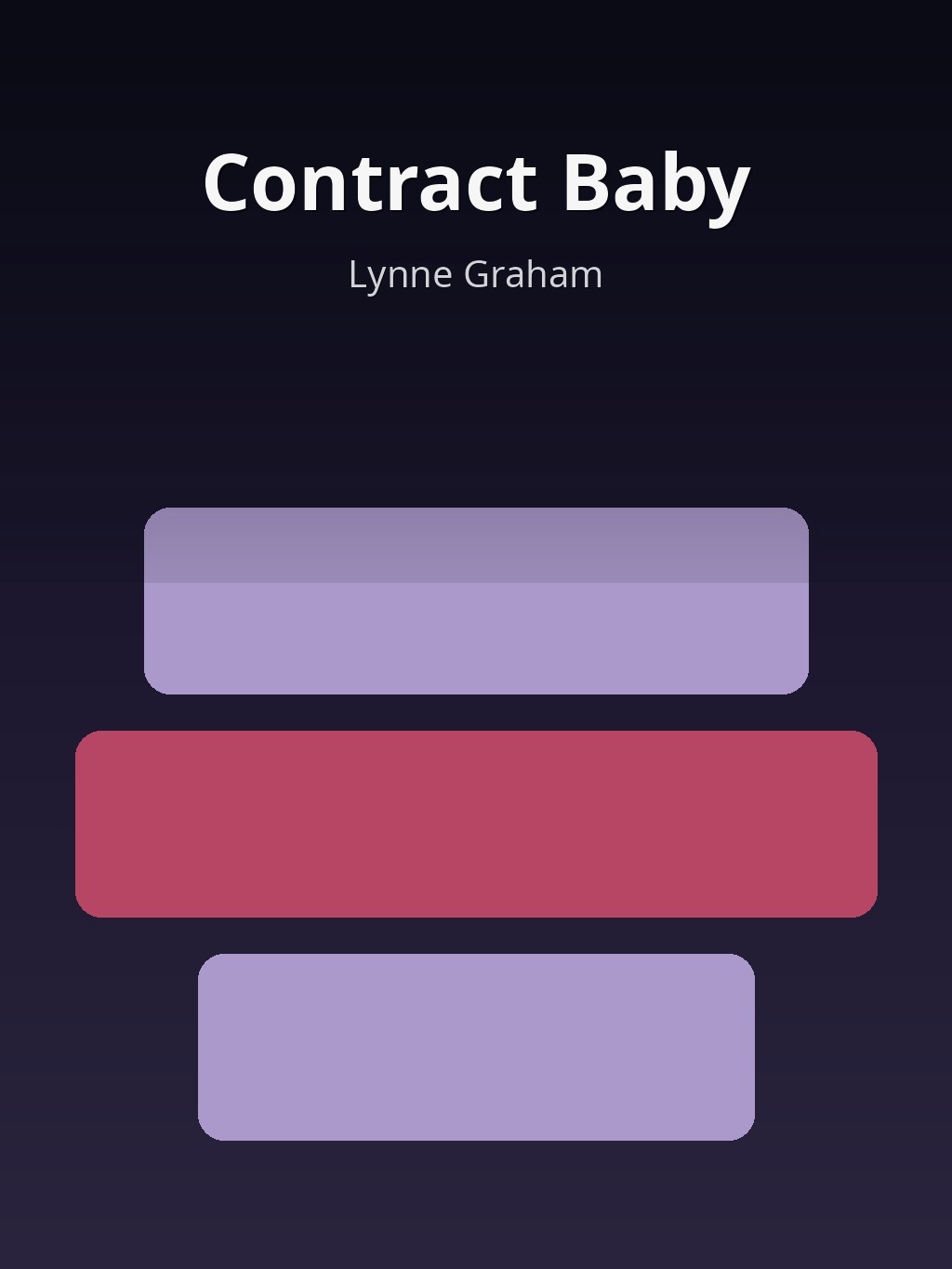 Contract Baby by Lynne Graham book cover