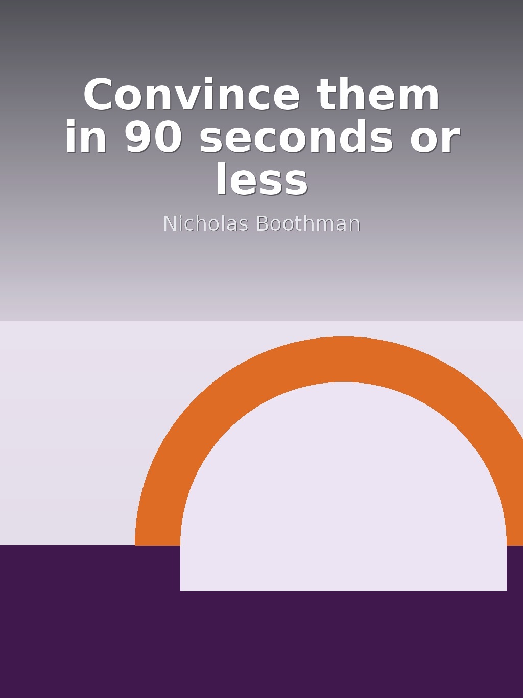 Convince them in 90 seconds or less by Nicholas Boothman book cover