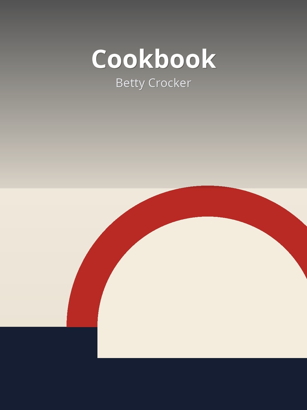 Cookbook by Betty Crocker book cover
