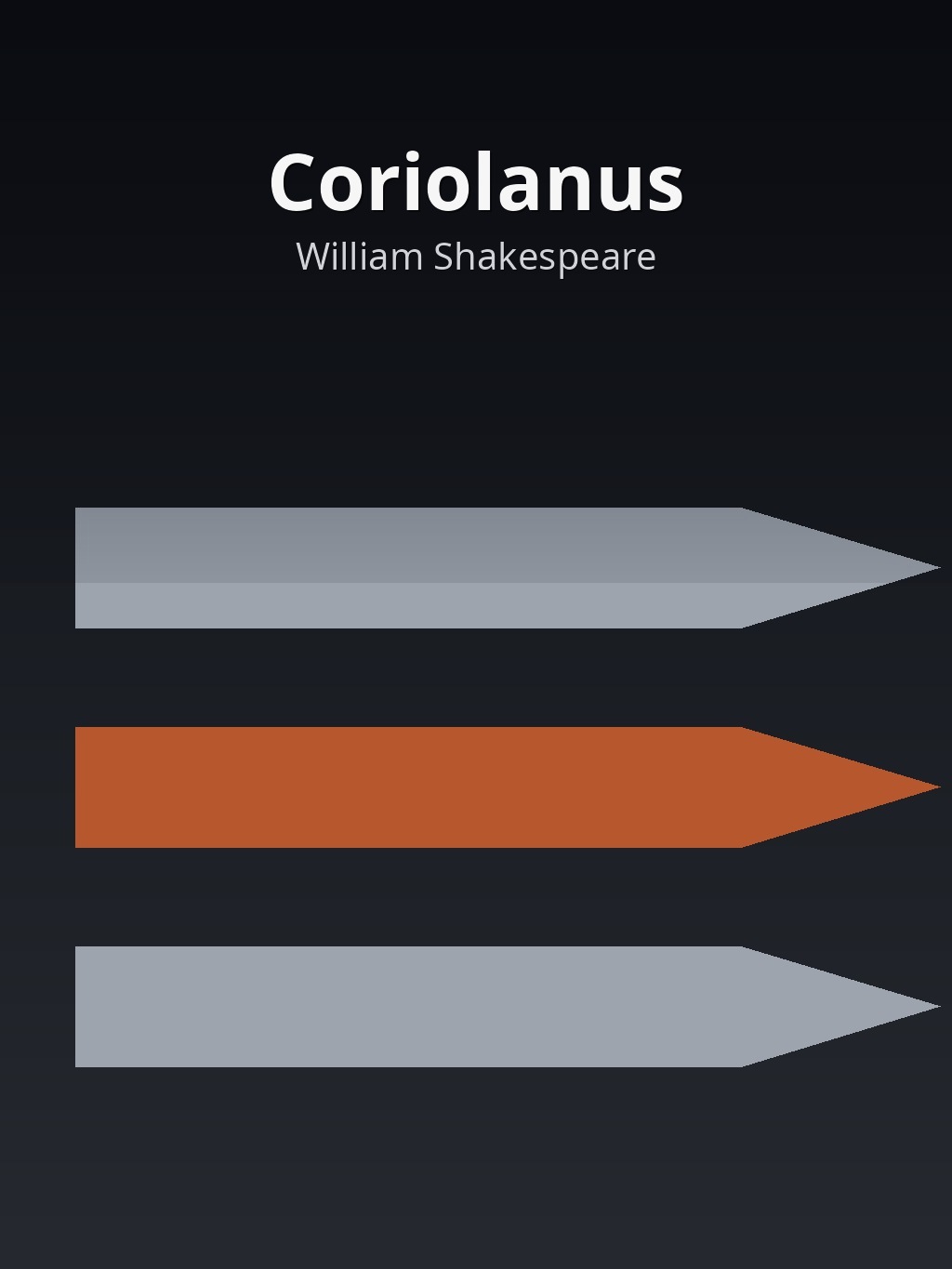 Coriolanus by William Shakespeare book cover