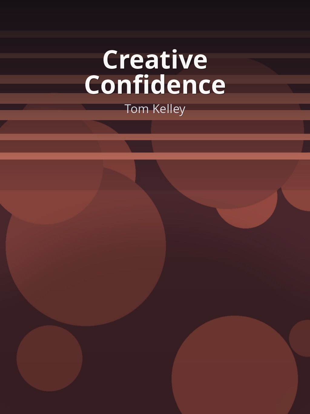 Creative Confidence by Tom Kelley book cover