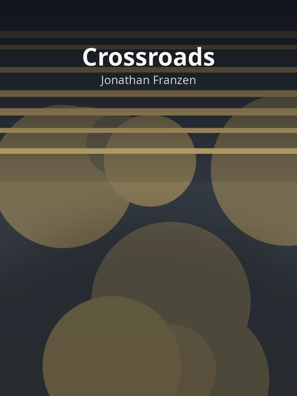 Crossroads by Jonathan Franzen book cover