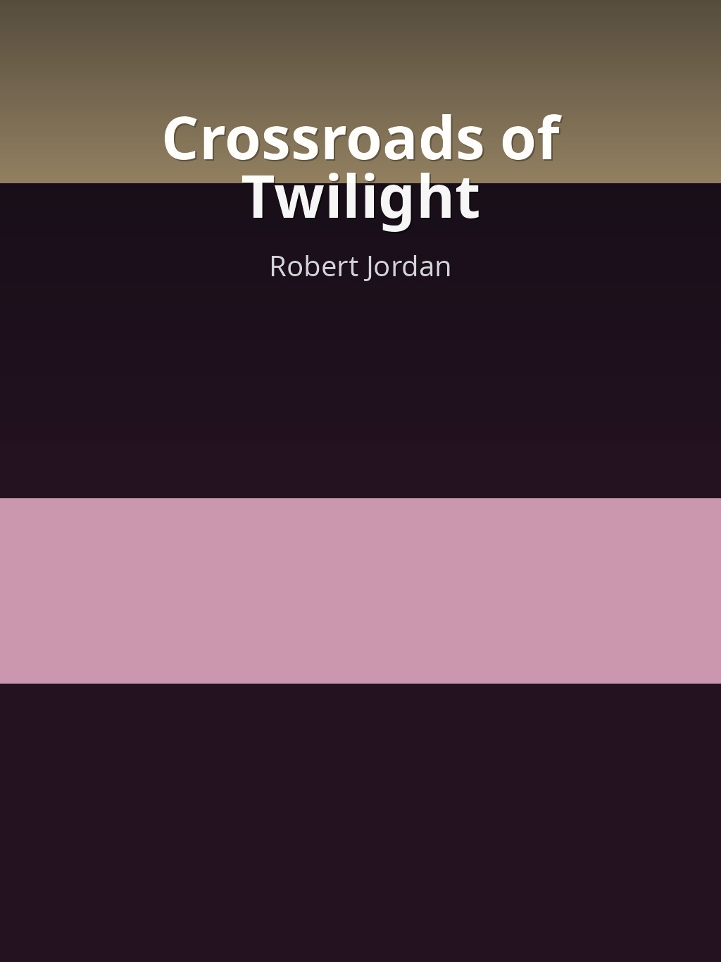 Crossroads of Twilight by Robert Jordan book cover