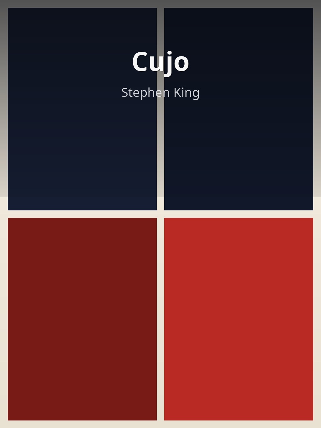 Cujo by Stephen King book cover