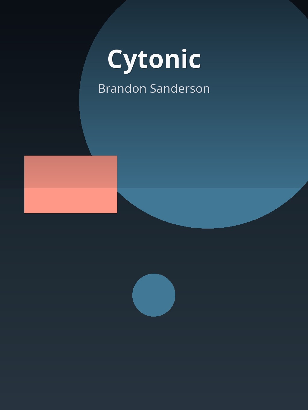 Cytonic by Brandon Sanderson book cover