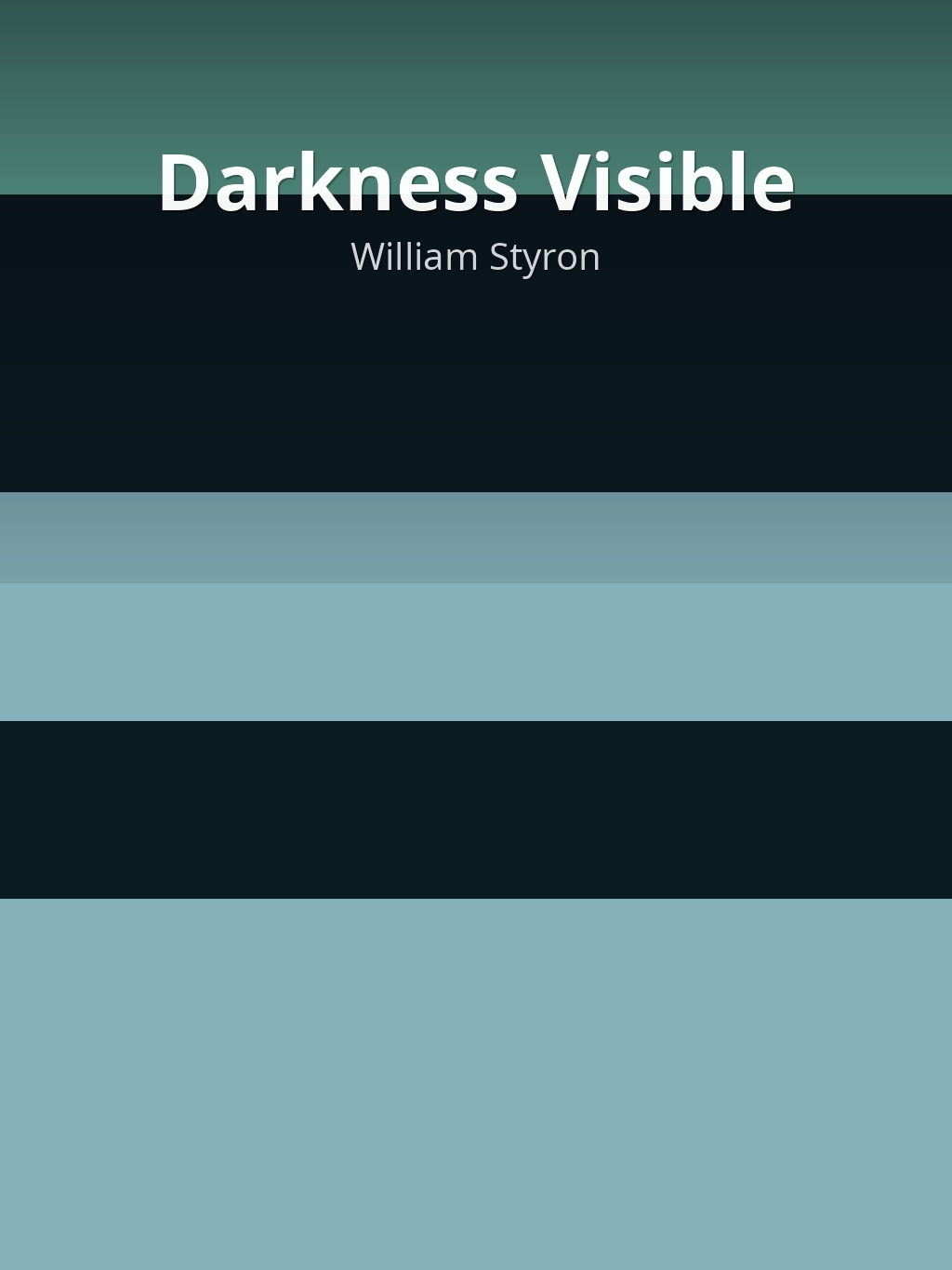 Darkness Visible by William Styron book cover