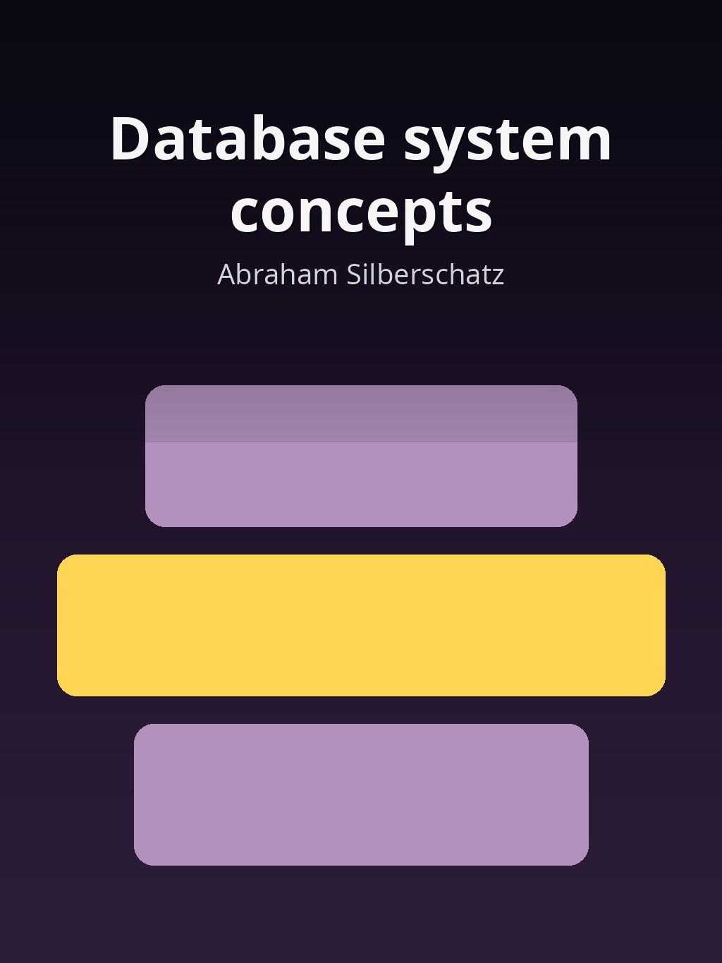 Database system concepts by Abraham Silberschatz book cover