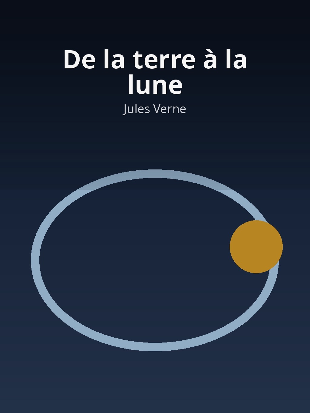 De la terre à la lune by Jules Verne book cover