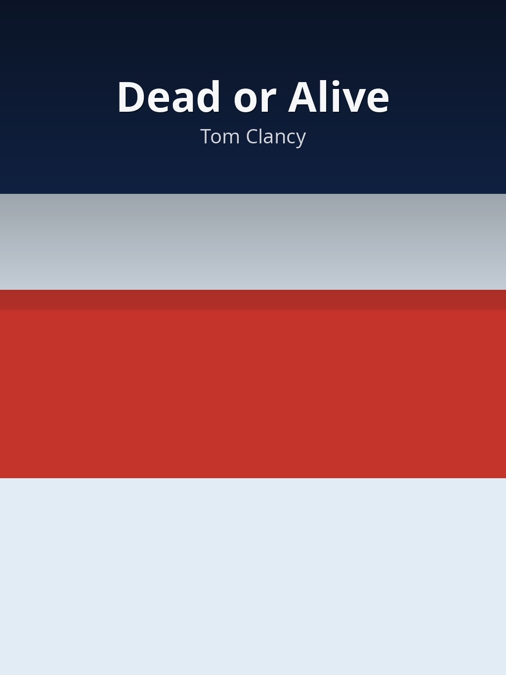 Dead or Alive by Tom Clancy book cover