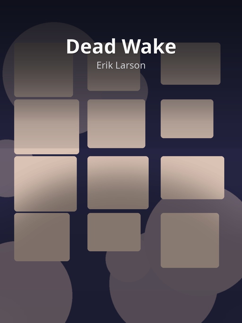 Dead Wake by Erik Larson book cover