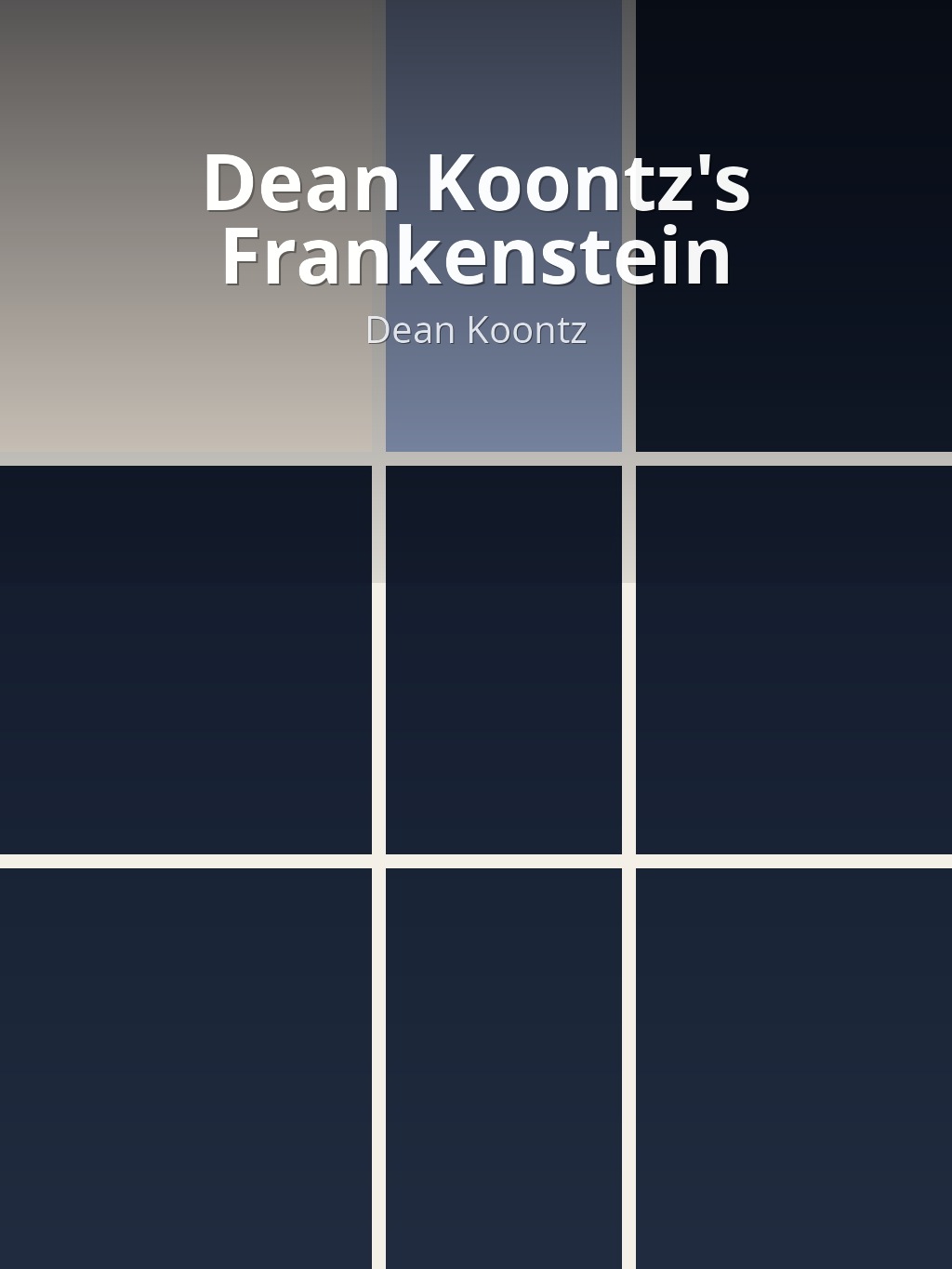 Dean Koontz's Frankenstein by Dean Koontz book cover