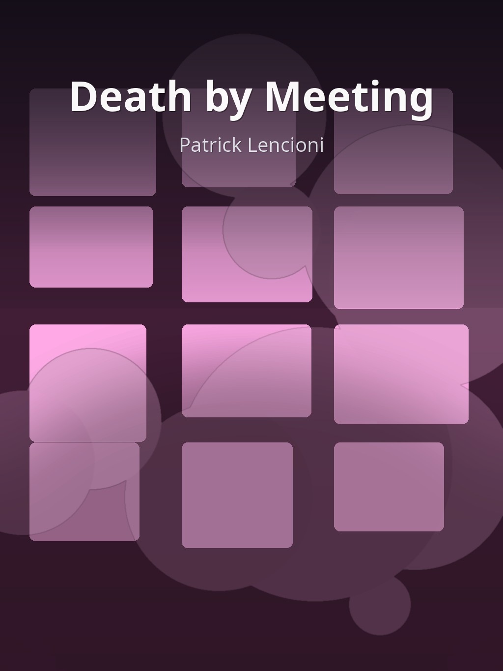 Death by Meeting by Patrick Lencioni book cover