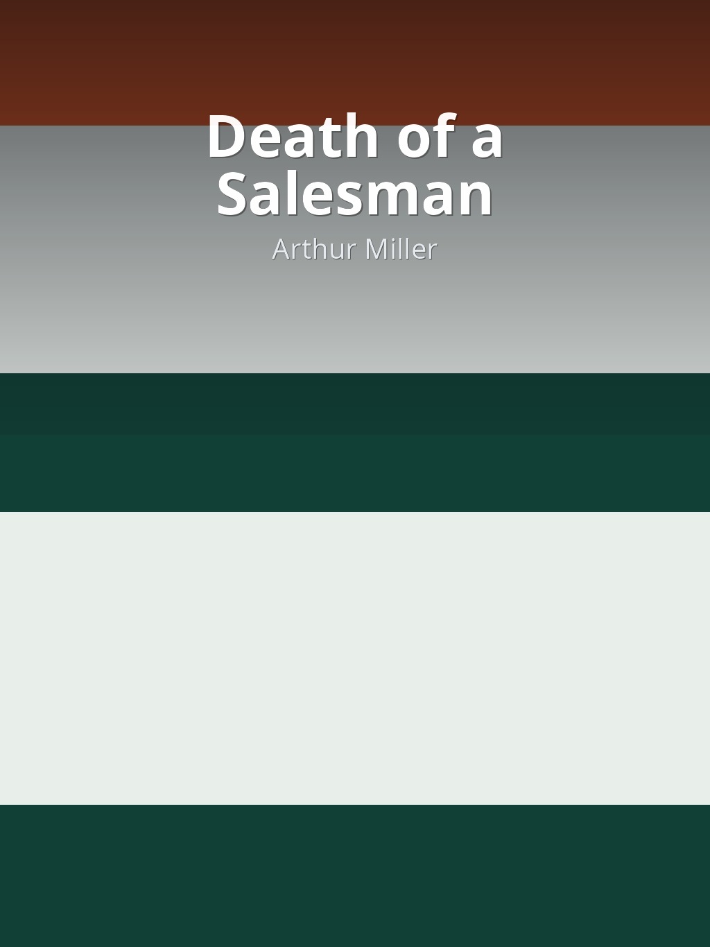 Death of a Salesman by Arthur Miller book cover