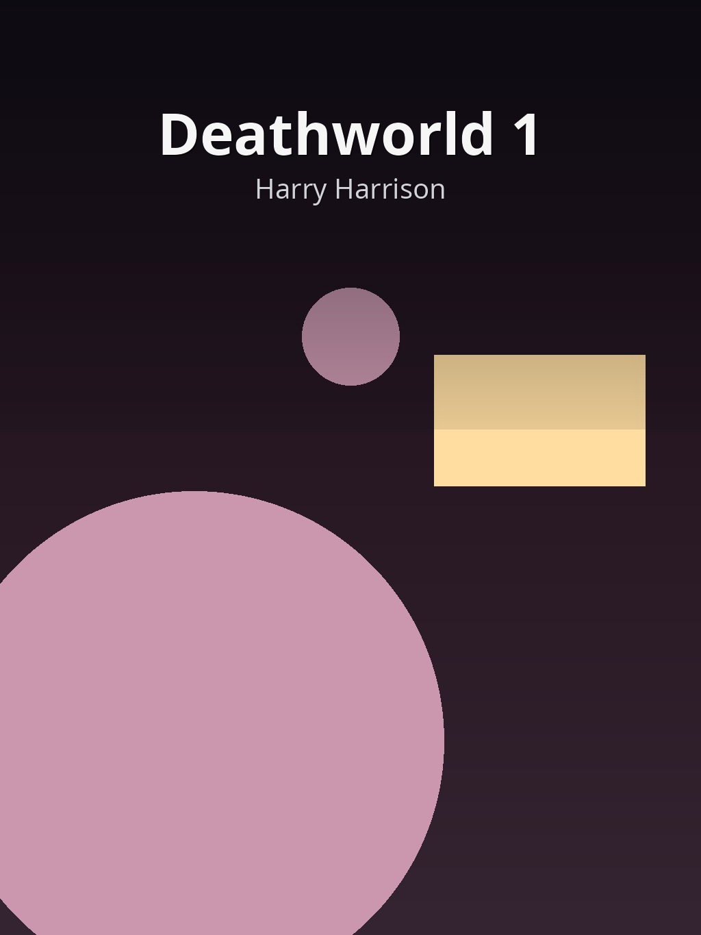 Deathworld 1 by Harry Harrison book cover