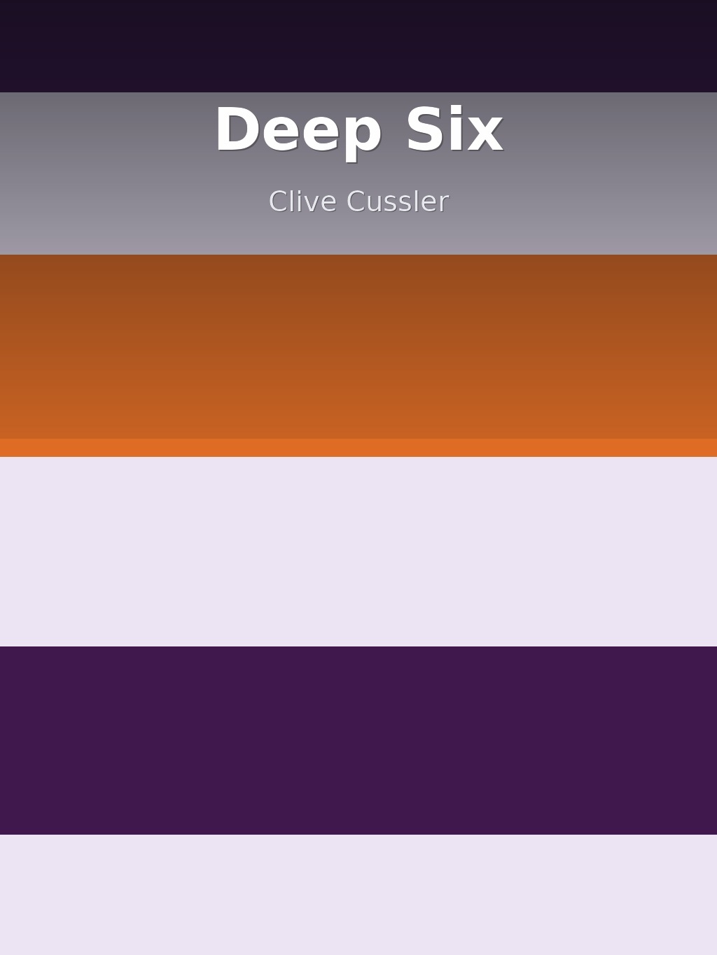 Deep Six by Clive Cussler book cover