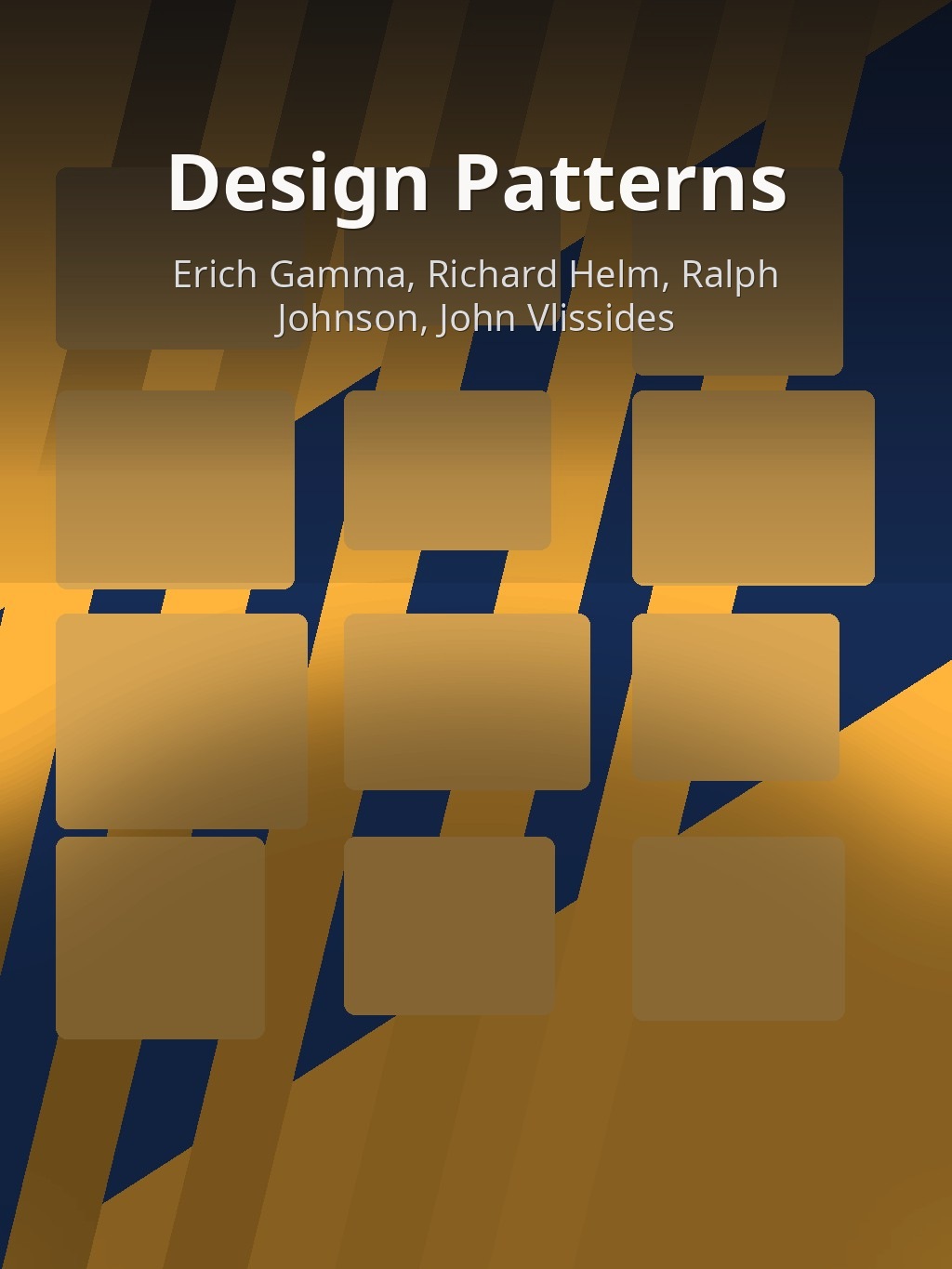 Design Patterns by Erich Gamma, Richard Helm, Ralph Johnson, John Vlissides book cover