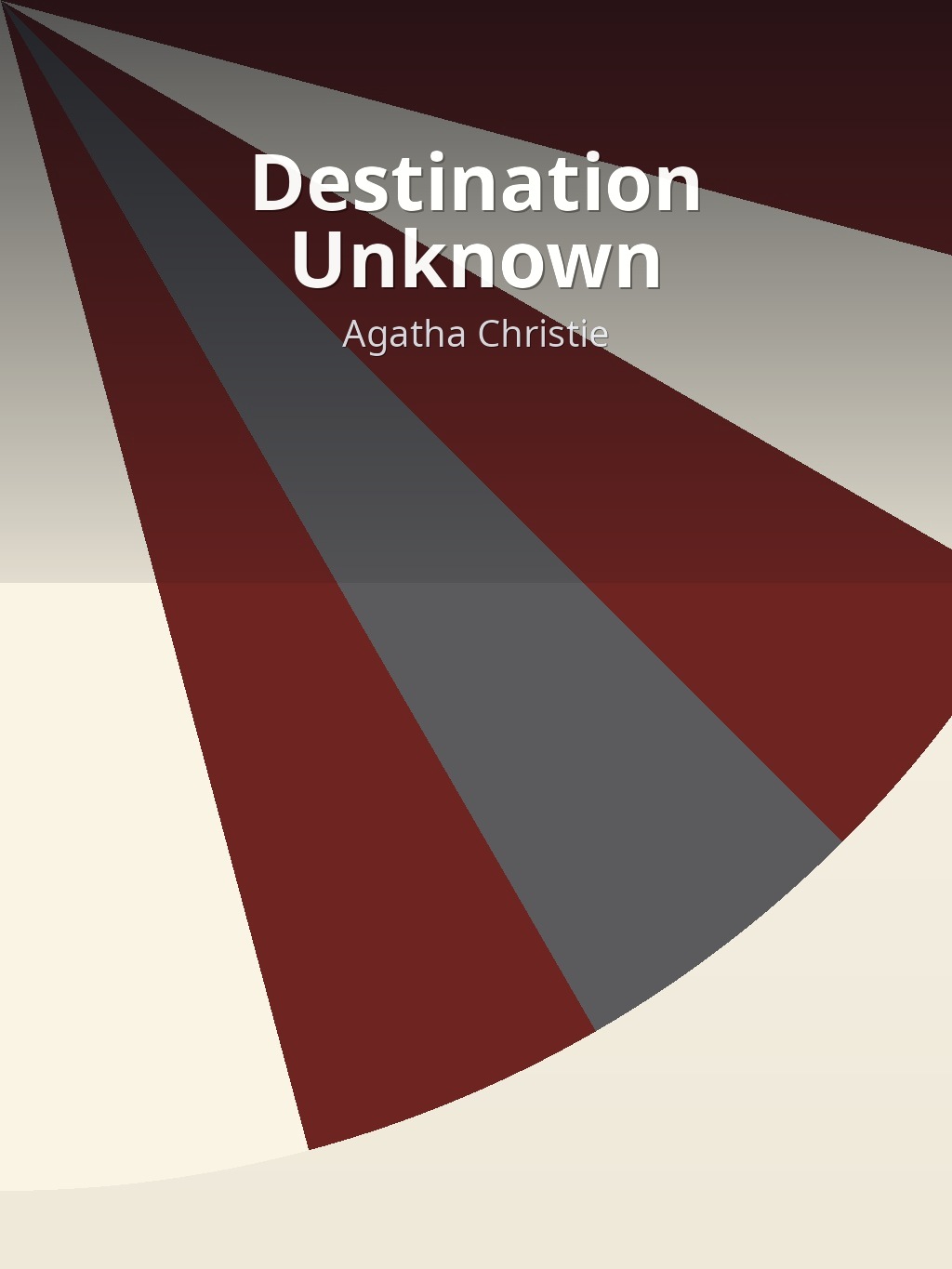 Destination Unknown by Agatha Christie book cover