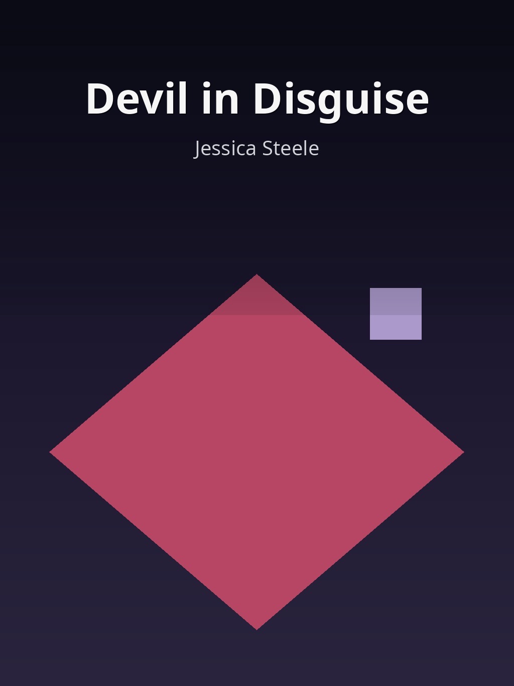 Devil in Disguise by Jessica Steele book cover