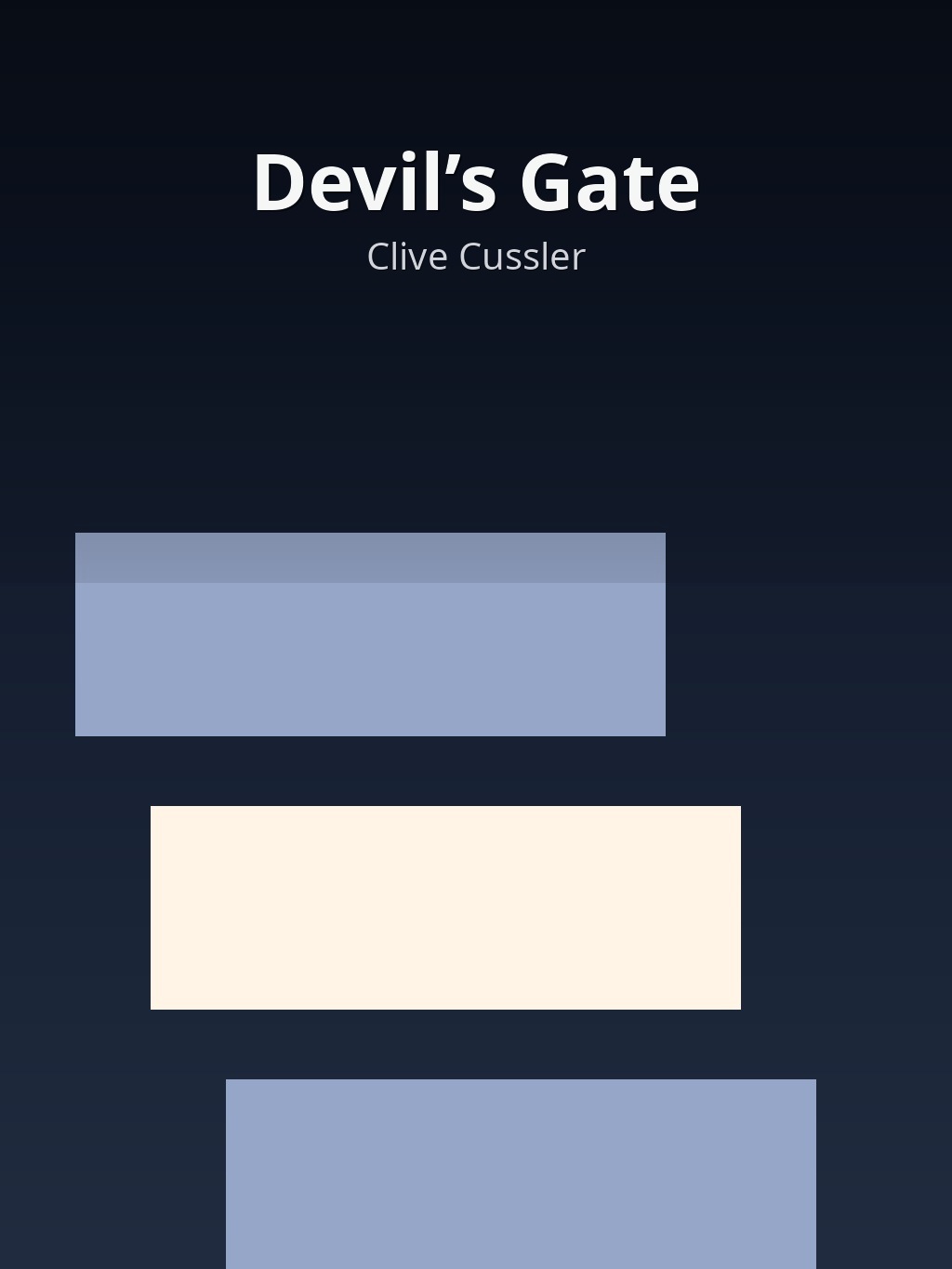Devil’s Gate by Clive Cussler book cover