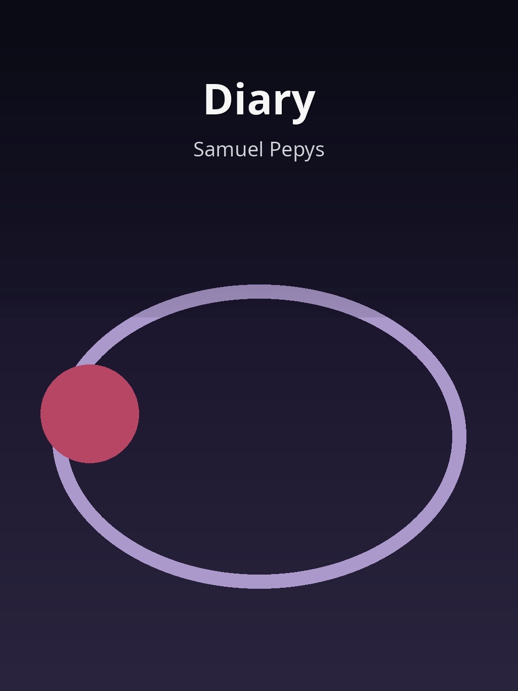 Diary by Samuel Pepys book cover
