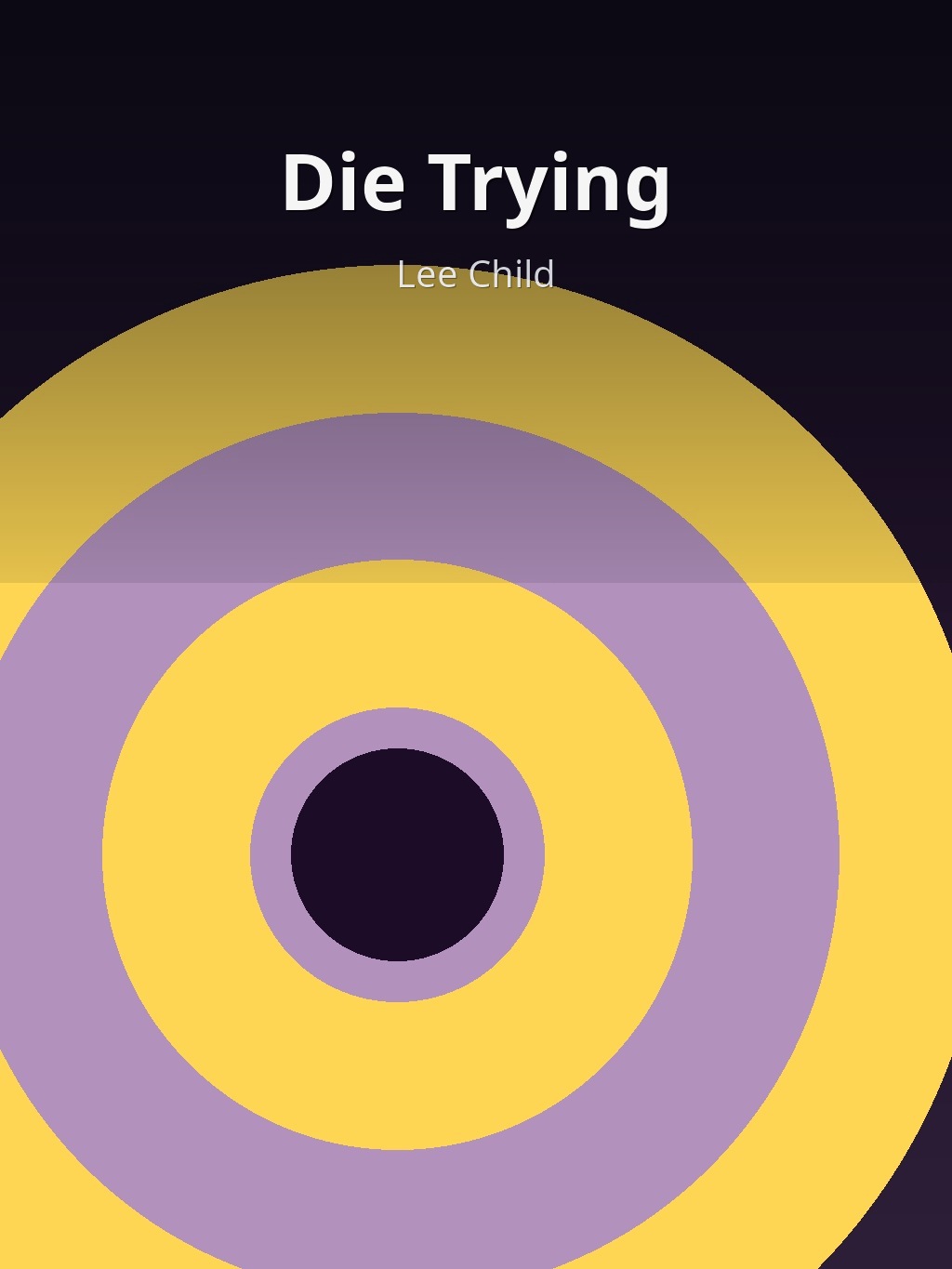 Die Trying by Lee Child book cover