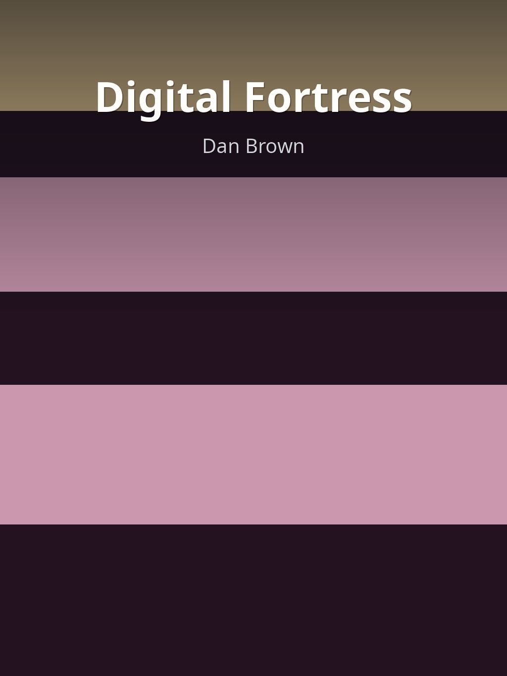 Digital Fortress by Dan Brown book cover
