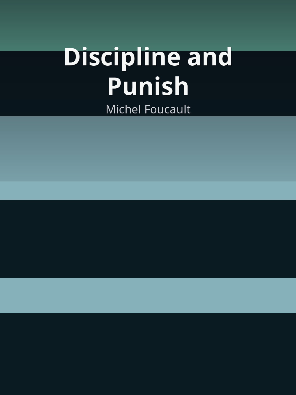 Discipline and Punish by Michel Foucault book cover