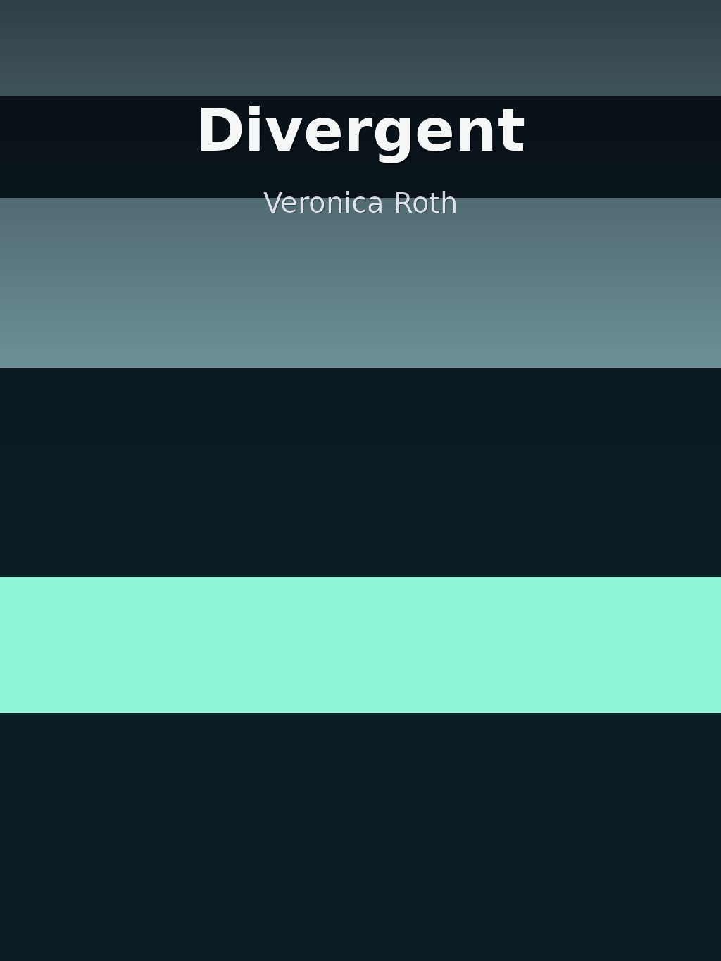 Divergent by Veronica Roth book cover
