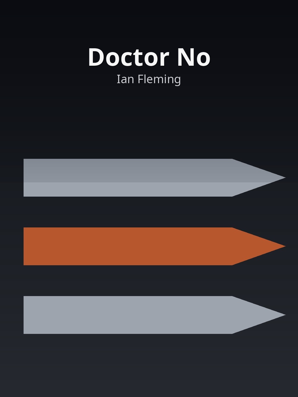 Doctor No by Ian Fleming book cover