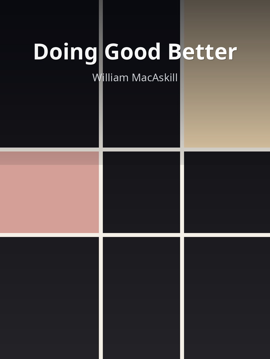 Doing Good Better by William MacAskill book cover
