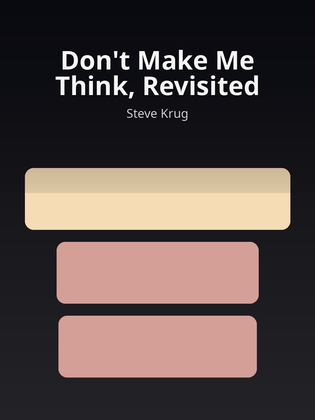 Don't Make Me Think, Revisited by Steve Krug book cover