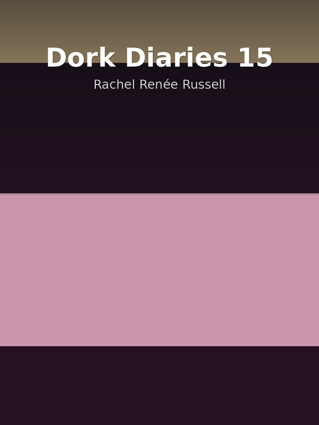 Dork Diaries 15 by Rachel Renée Russell book cover