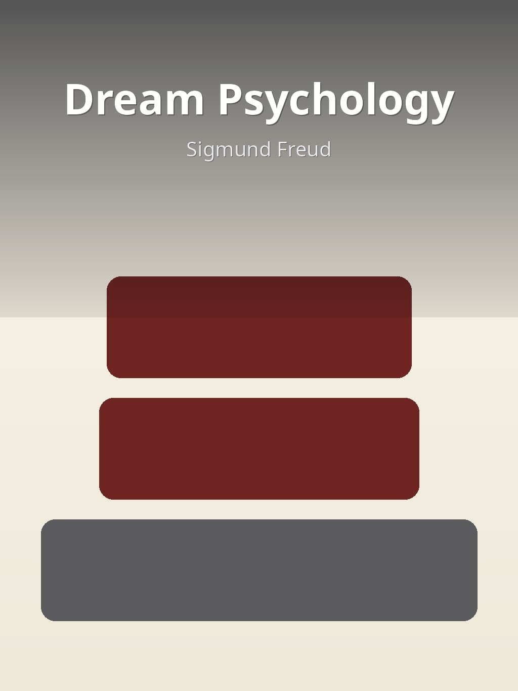 Dream Psychology by Sigmund Freud book cover