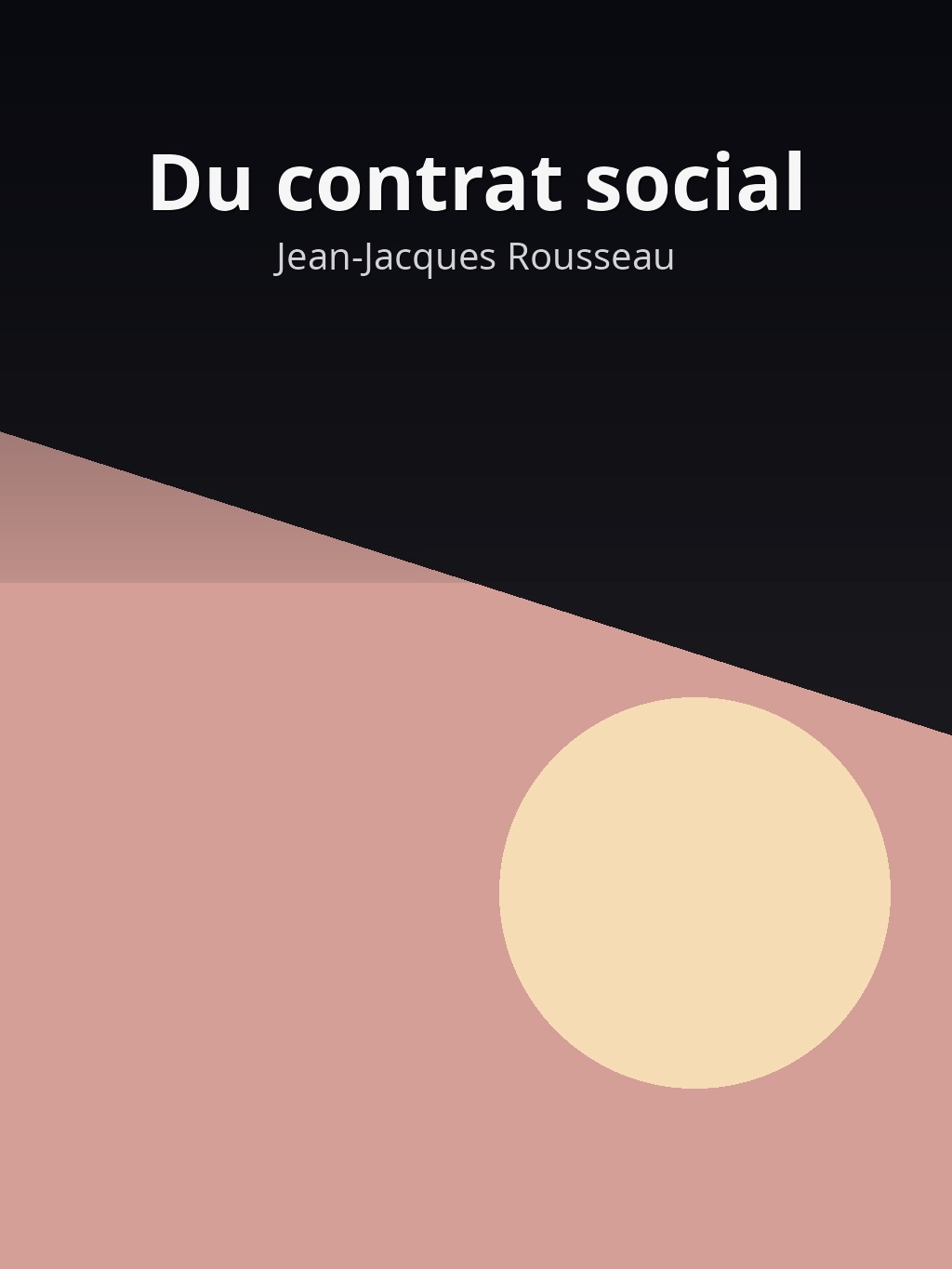 Du contrat social by Jean-Jacques Rousseau book cover