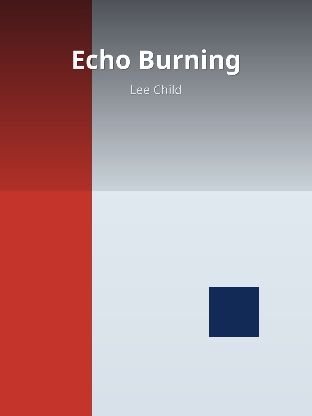 Echo Burning by Lee Child book cover