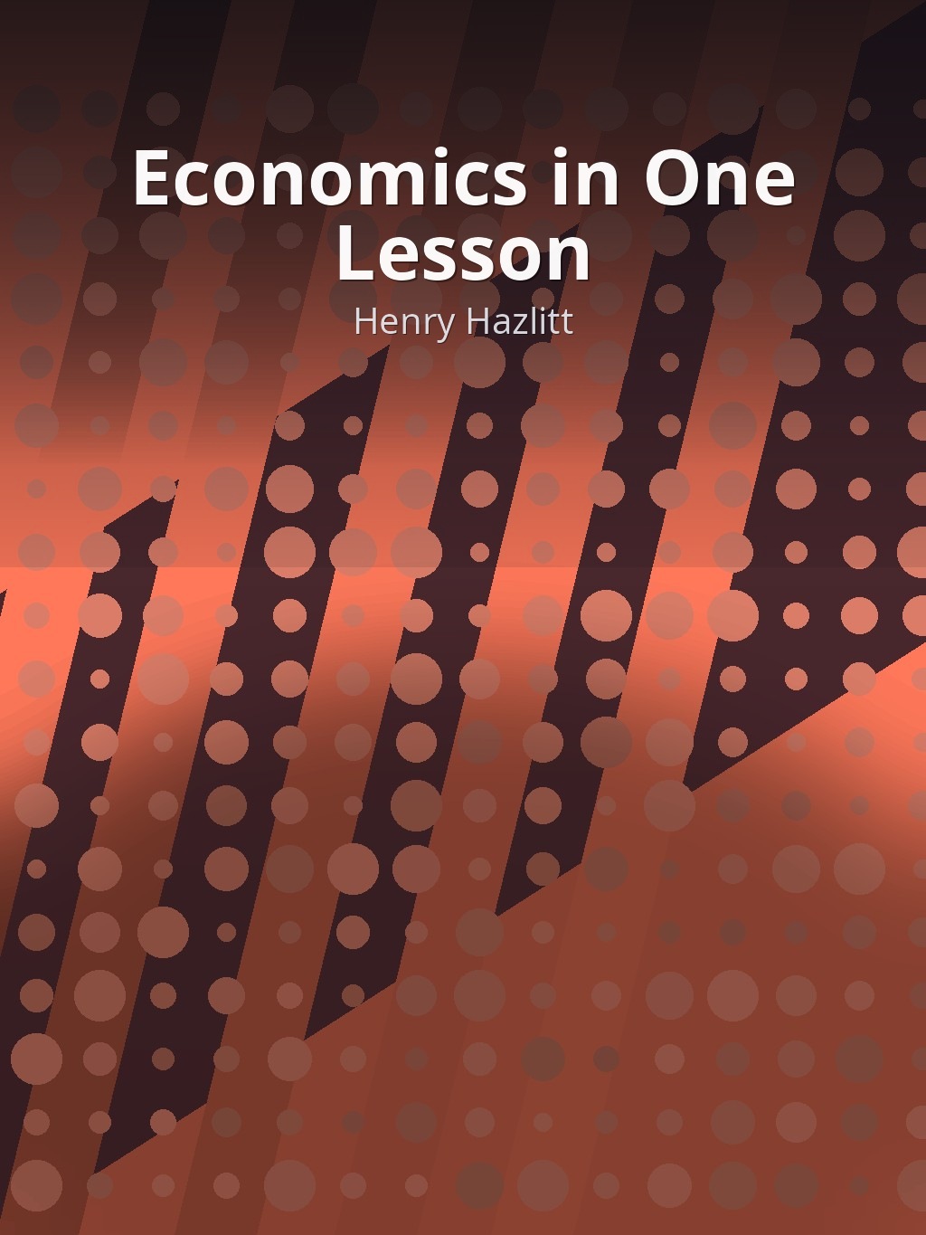 Economics in One Lesson by Henry Hazlitt book cover