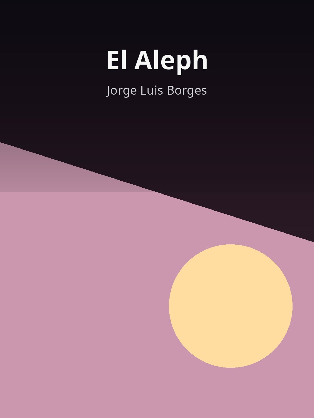 El Aleph by Jorge Luis Borges book cover