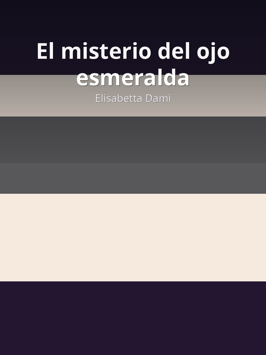 El misterio del ojo esmeralda by Elisabetta Dami book cover