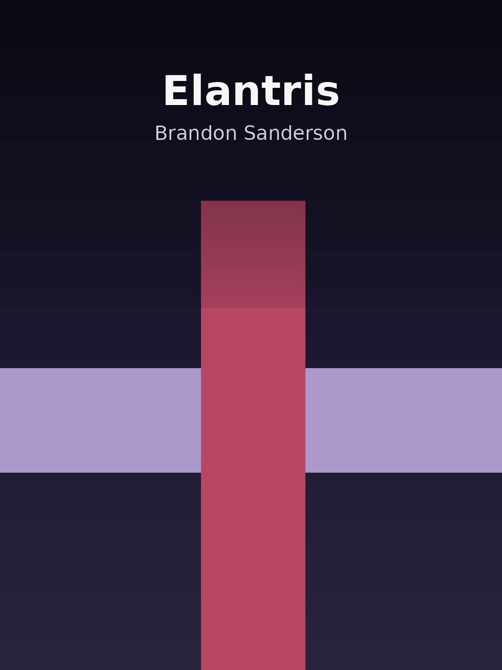 Elantris by Brandon Sanderson book cover